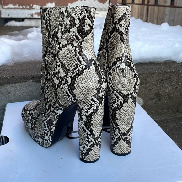 Aldo snakeskin platform booties - Picture 3 of 4